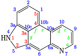 Indolo(4,3-fg)kinolin számozott.svg