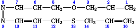 4-Oxa-13-tia-8,9-diaza-hexadekapenta-1,6,8,10,15-én.svg