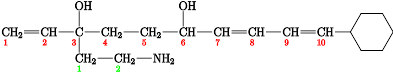 3-(2-Aminoetil)-10-ciklohexil-3,6-dihidroxideka-1,7,9-trién.svg