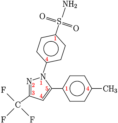 Celekoxib.svg